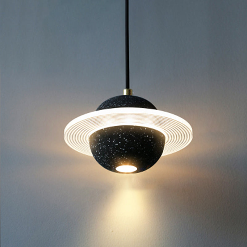 Planet Shape Chandelier Light Nordic Modern Style LED Hanging Light Fixture For Living Room