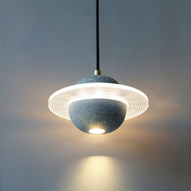 Planet Shape Chandelier Light Nordic Modern Style LED Hanging Light Fixture For Living Room