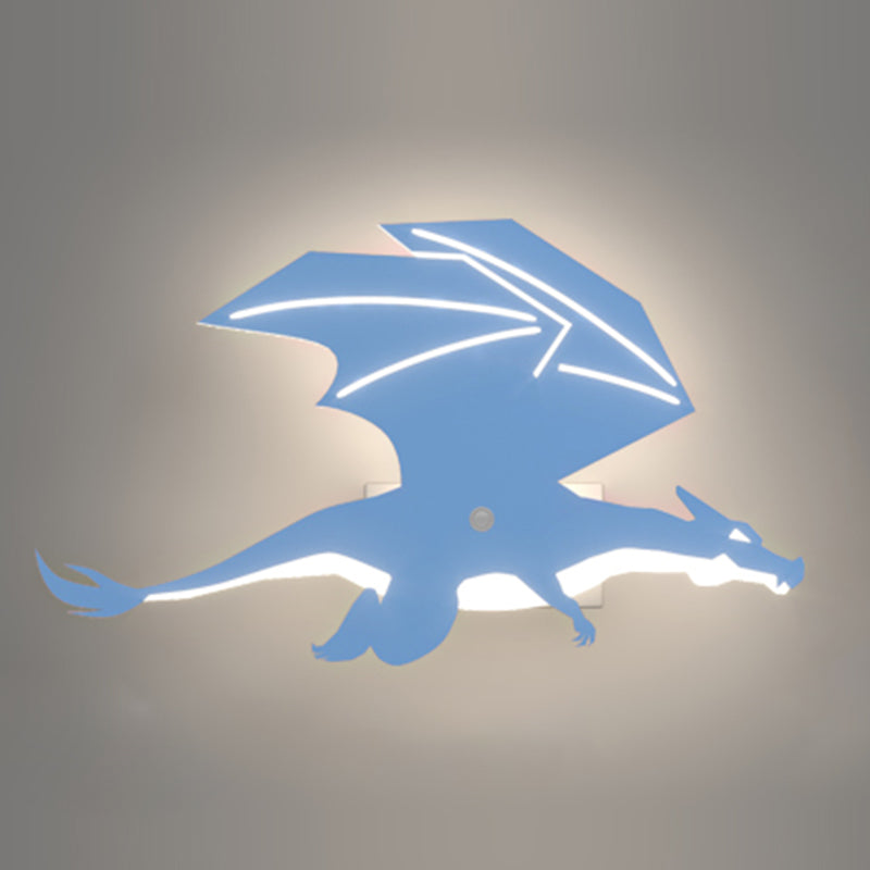 Dinosaurusvorm IJzeren Wall SCONCE LICHT Licht Simple Moderne stijl LED BUITEN WANDEL MOUT LIMMUTER