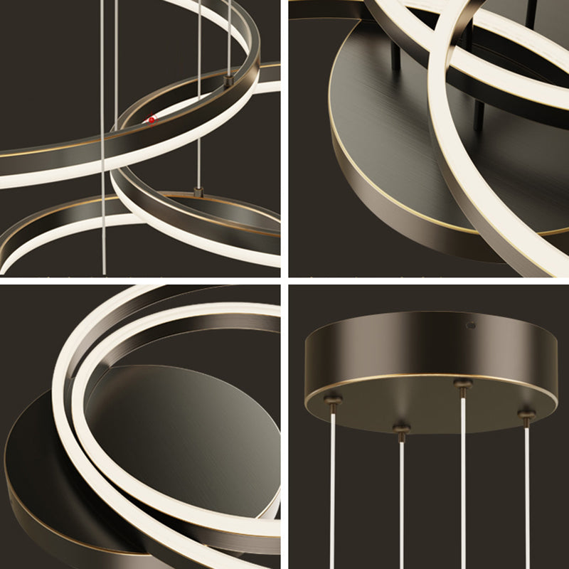 Luz de lujo Luz de lámpara LED de estilo moderno simple para el comedor