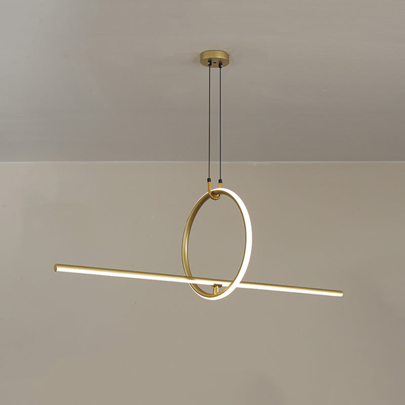 Lampada del lampadario in metallo moderno nordico Lampada a LED LED Isola Ciondolo per sala da pranzo