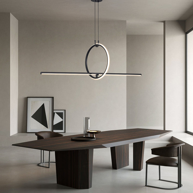 Lampada del lampadario in metallo moderno nordico Lampada a LED LED Isola Ciondolo per sala da pranzo