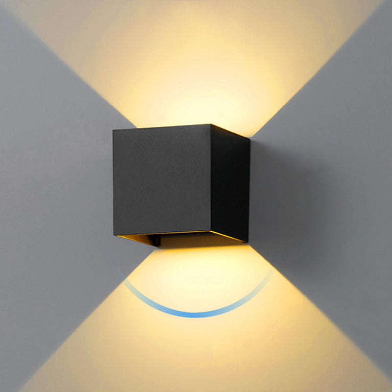 Geometric Shade Wall Lighting Modern Simple Metal Style 1 Light Wall Light