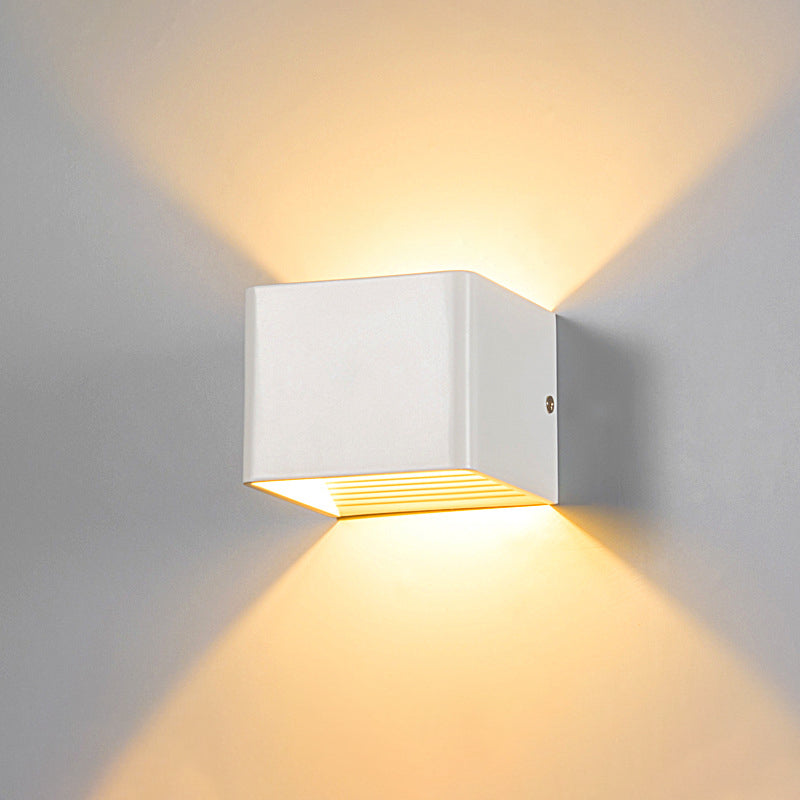 Geometric Shade Wall Lighting Modern Simple Metal Style 1 Light Wall Light