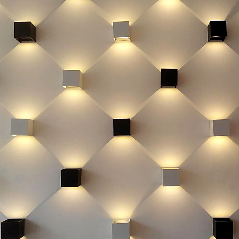 Geometric Shade Wall Lighting Modern Simple Metal Style 1 Light Wall Light