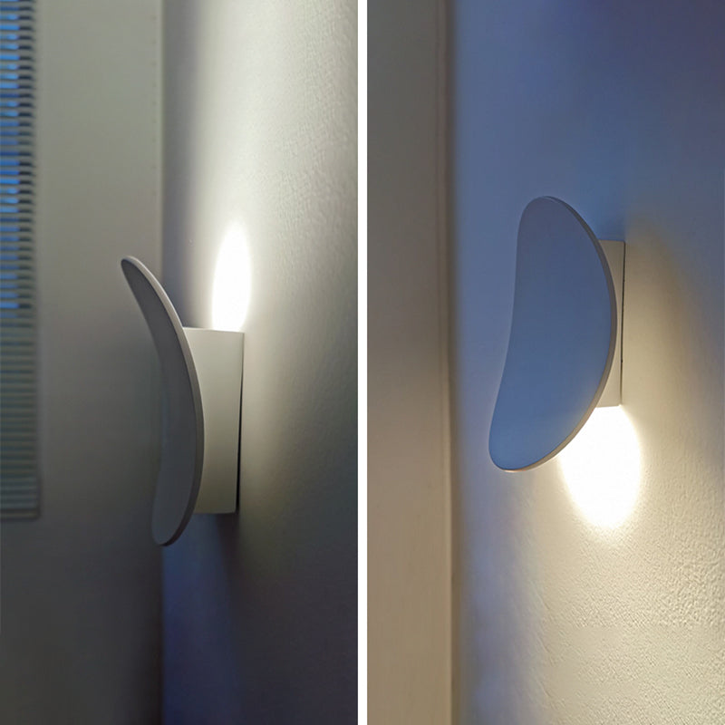 Moderno de moda simple estilo geométrico mate de pared de metal 1 apliques de luz