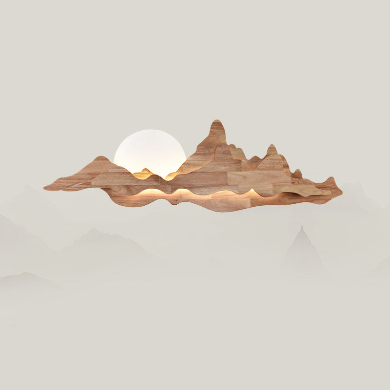 Lampade a 1 lutto Minimalismo in legno Lampade per la lampada da parete da tè lampada da parete