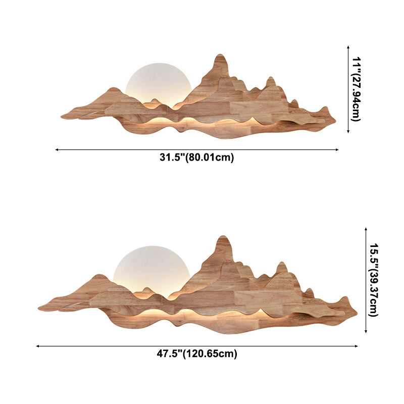 Lampade a 1 lutto Minimalismo in legno Lampade per la lampada da parete da tè lampada da parete