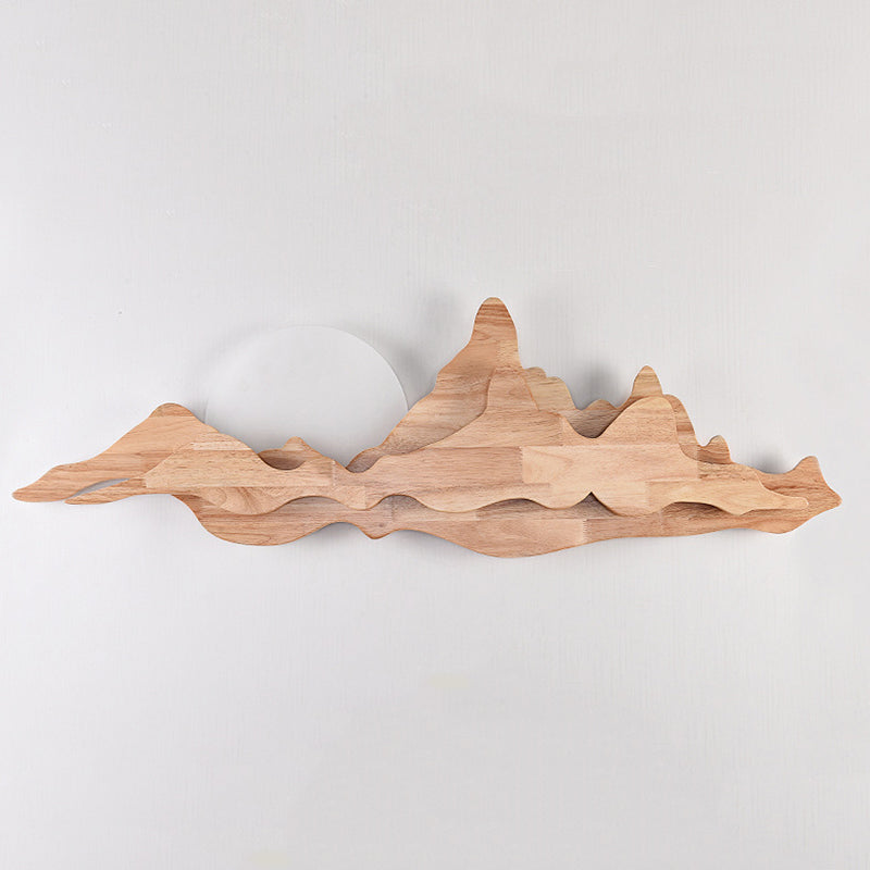 Minimalismo de madera de 1 luces Dispara de luz Lámpara de té Lámpara de pared de la sala de té.