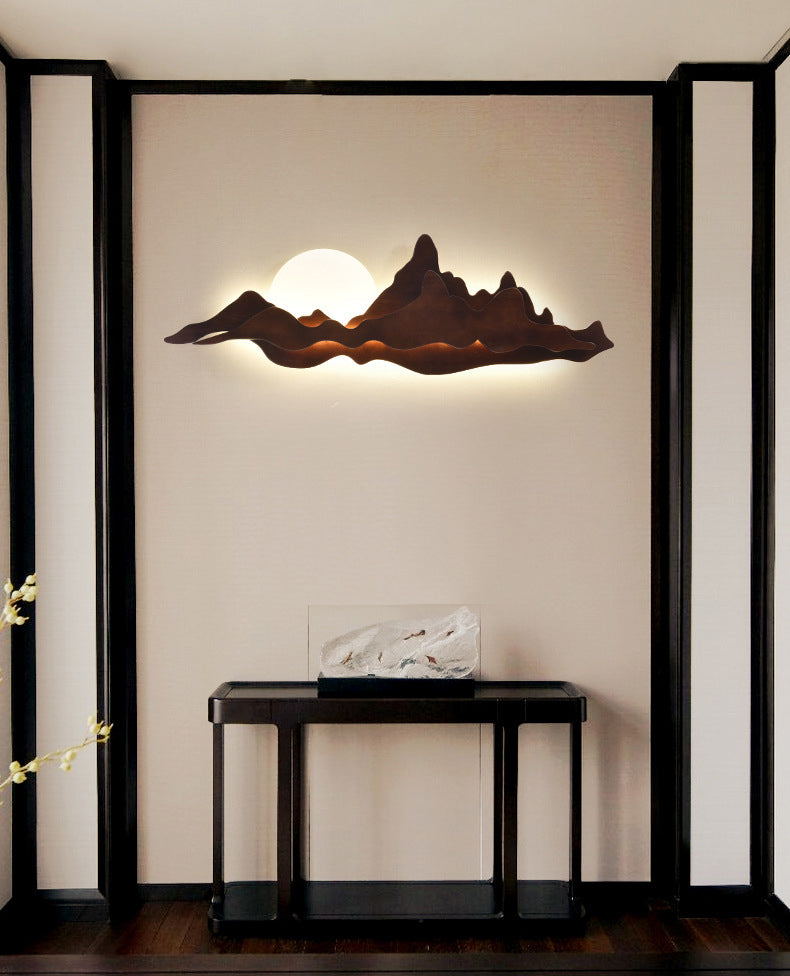 Minimalismo de madera de 1 luces Dispara de luz Lámpara de té Lámpara de pared de la sala de té.