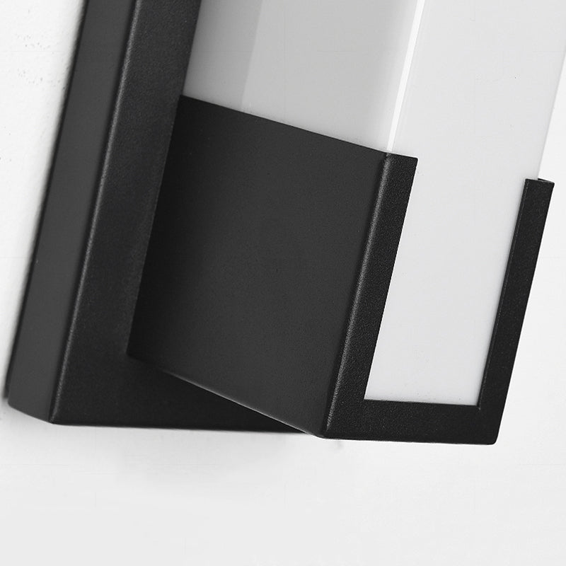 Lampada da montaggio a parete rettangolare per il balcone per balcone per balcone.