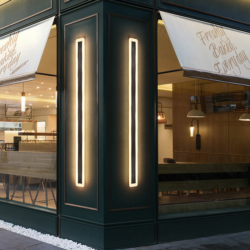 Luci da parete in metallo in metallo Moderno 1 Fun a monte della testa a parete con finitura nera