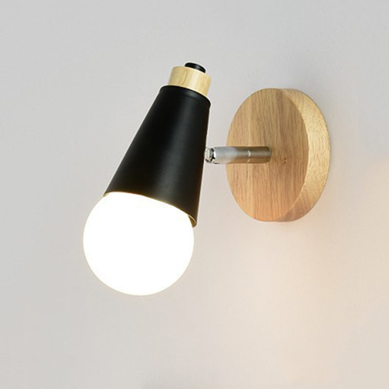 Modern Nordic Macarons Style Geometric Shade Wall Sconce Metal 1 Light Sconces