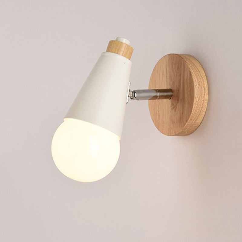 Modern Nordic Macarons Style Geometric Shade Wall Sconce Metal 1 Light Sconces