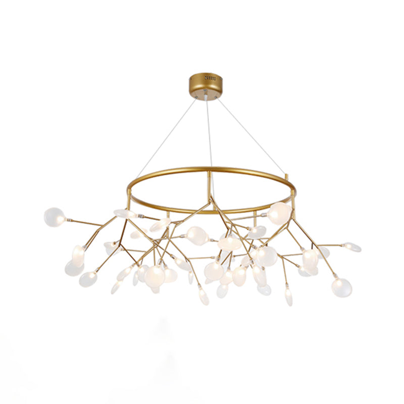 Modern Dining Room Lighting Orbicular Pendant Lighting Fixtures Metal Orb Chandelier