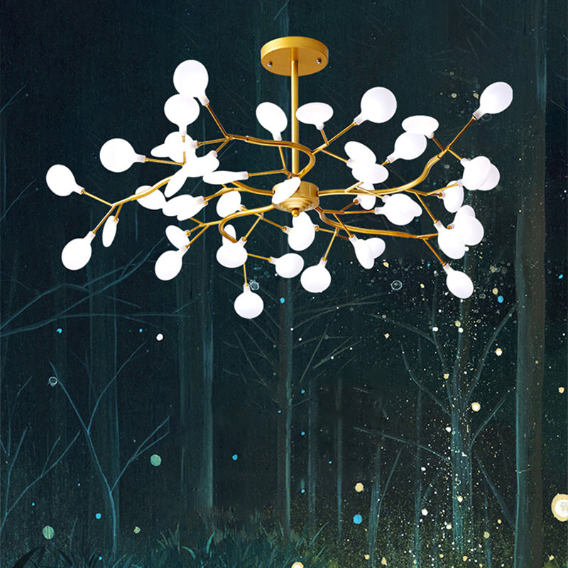 Contemporary Chandeliers Orbicular Hanging Ceiling Light Metal Orb Chandelier