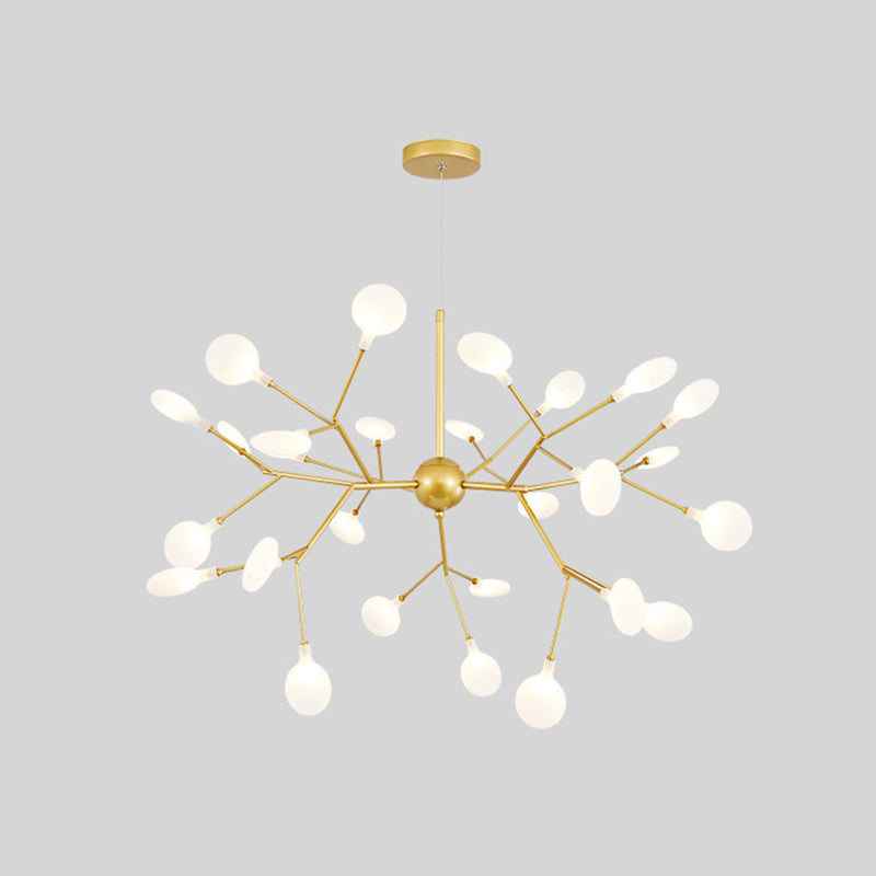 Contemporary Gold Hanging Chandelier Circle Ceiling Hanging Light Fixture