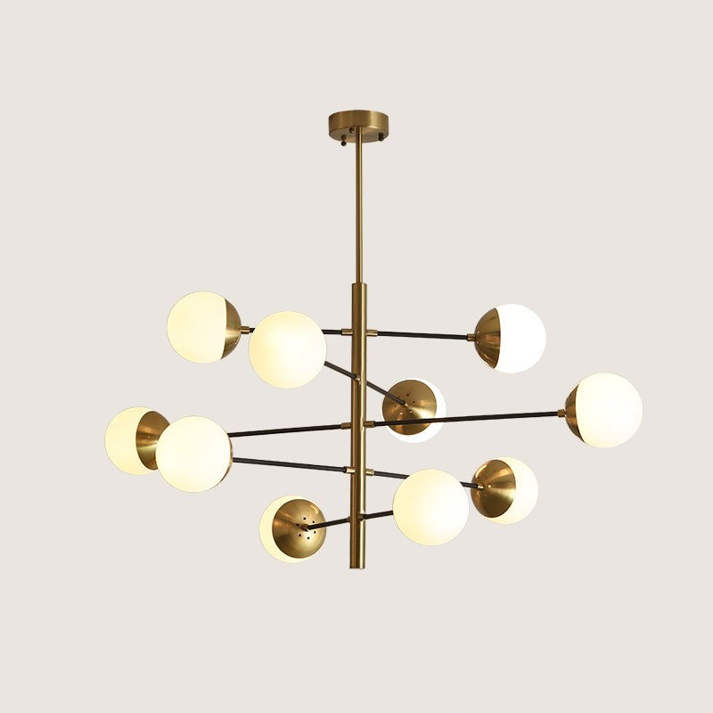 Glass Ceiling Hung Fixtures Contemporary Global Pendant Lighting for Living Room