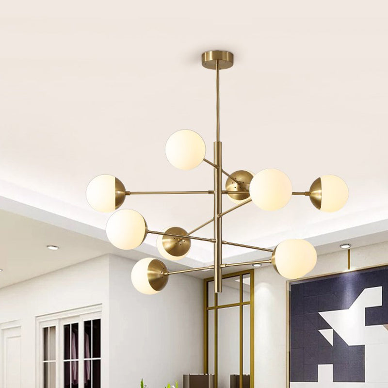 Glass Ceiling Hung Fixtures Contemporary Global Pendant Lighting for Living Room
