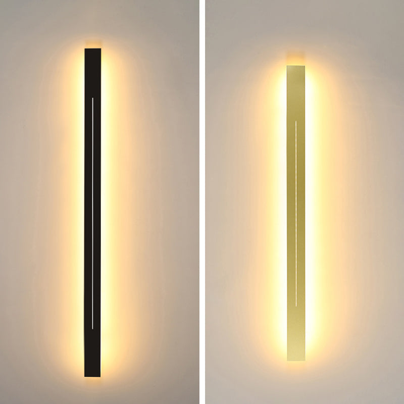 Luces de pared de sombra lineal de metal apliques modernos 1 cabezal de montaje en la pared de la pared