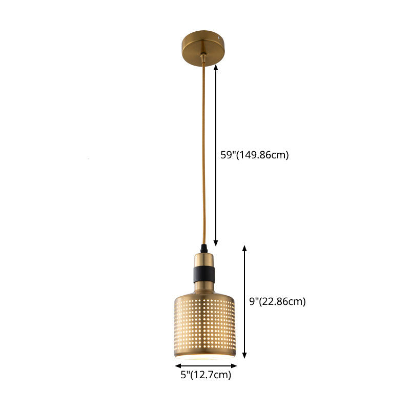Metal Contemporary Pendant Light 1-Light Hanging Ceiling Light for Dining Room
