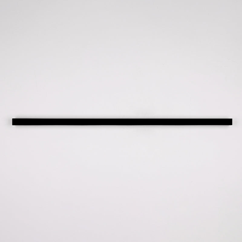 Moderner einfacher Stil Linearer Schatten Wandleuchten Metal 1 Leichte Leuchten im schwarzen Finish