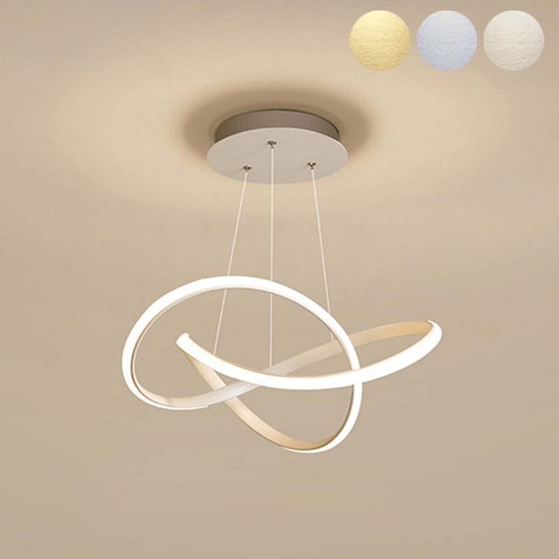 Simple Modern Characteristic Style LED Hanging Chandelier Light for Dining Room Living Room