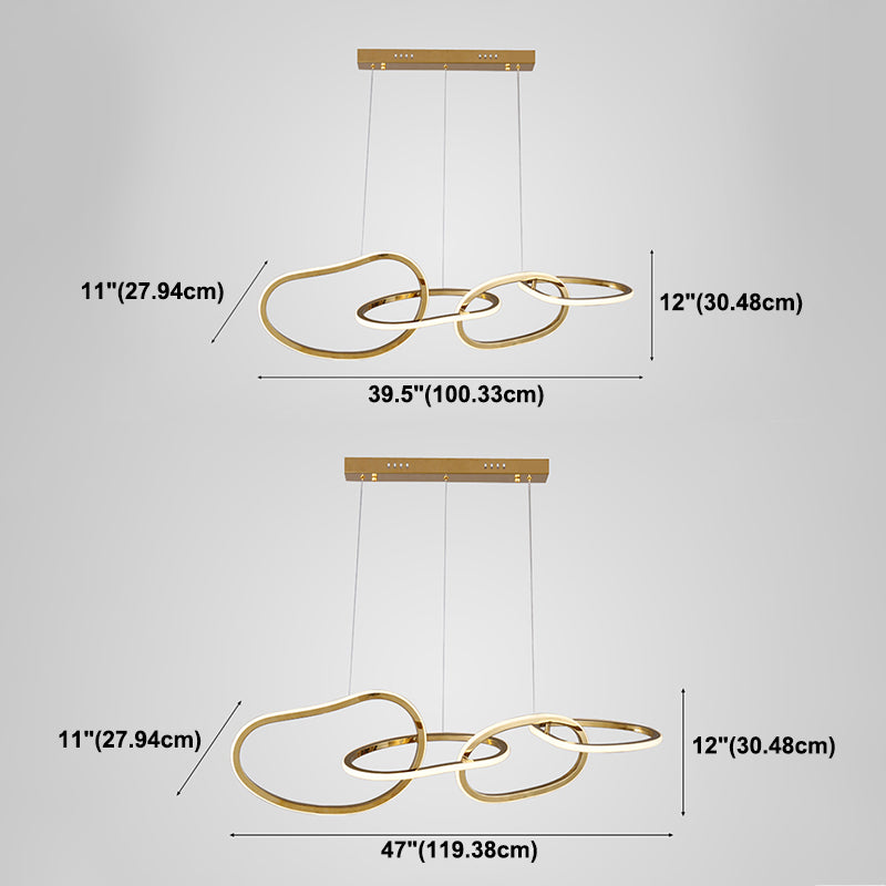 Moderne Noordse licht Luxe artistieke stijl Led kroonluchter Hanglamp voor hanglamp voor eetkamer