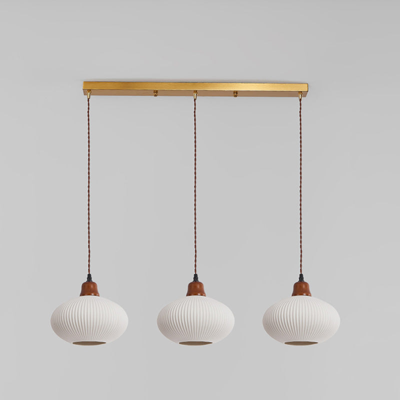 Modern Hanging Light Fixture Restaurant Suspension Lamp with Ceramic Shade