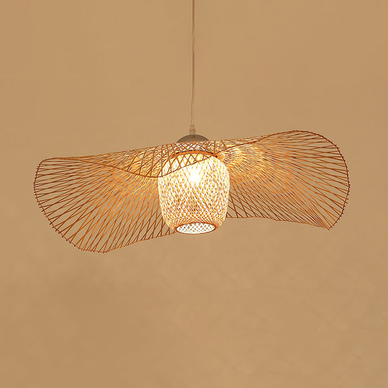 Twist Twist Twist Ciptenant Lighting Fishtures Rattan Hanging Light con cavo sospeso per il ristorante