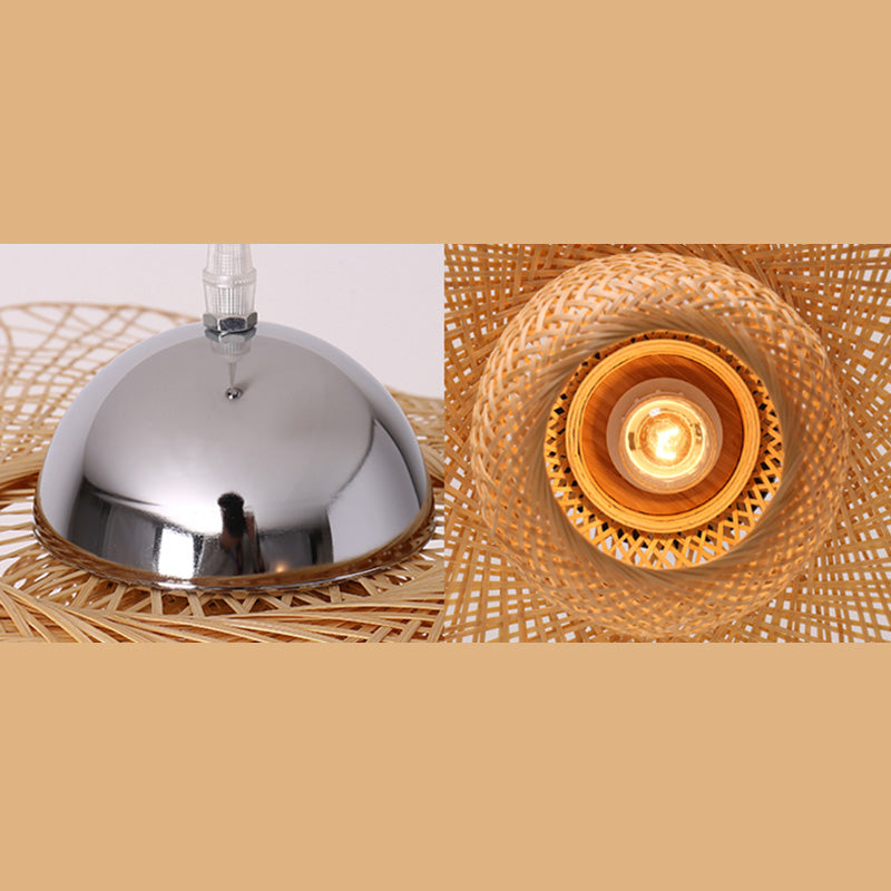 Twist Twist Twist Ciptenant Lighting Fishtures Rattan Hanging Light con cavo sospeso per il ristorante