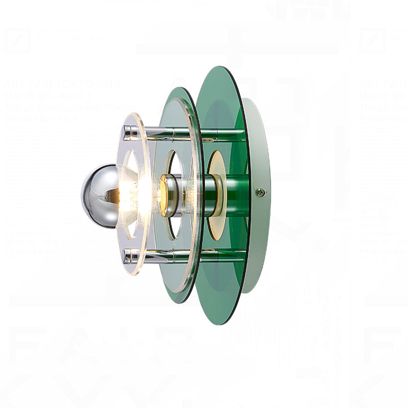 Space-age Wall Lamp Fixture Postmodern Style Acrylic 1 Bulb Bedroom Sconce Light