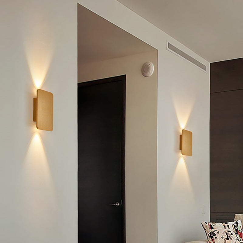 Rectangular Wall Sconce Light Postmodern Aluminum Aisle LED Wall Lighting