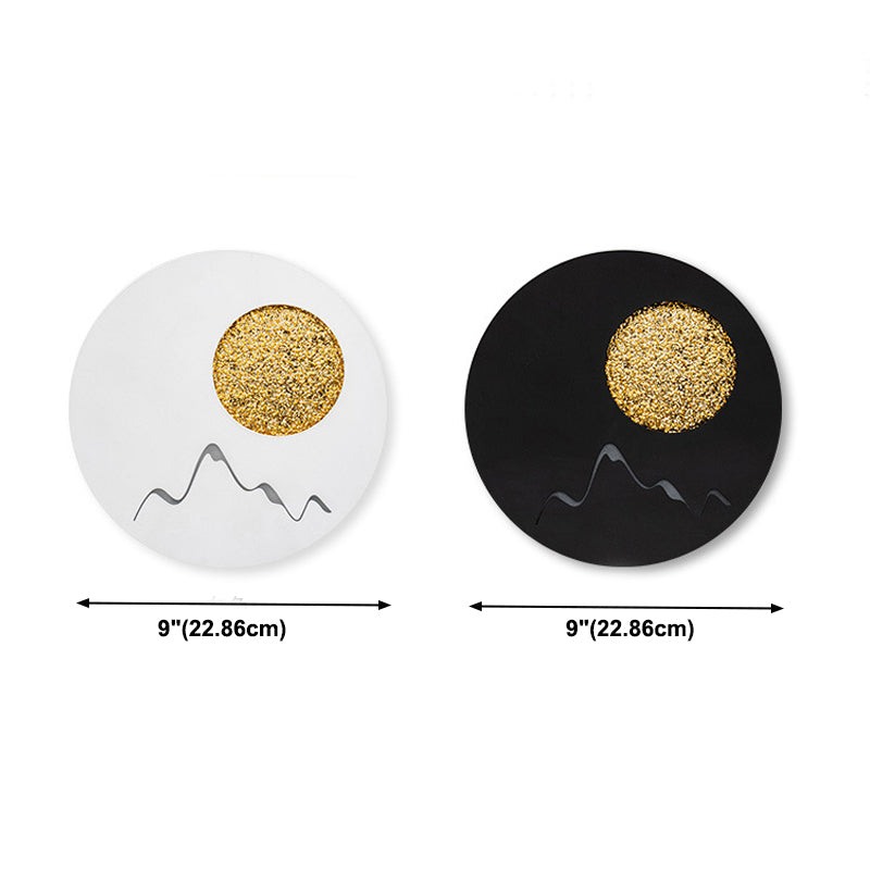 Disk artistico a forma di muro con applione metallico soggiorno a parete LED Luce montata