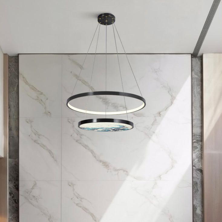 Luz moderna de lujo de lujo nórdico LED Candelier Light para sala de estar comedor