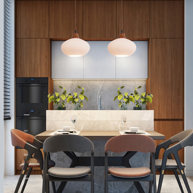 Modern Hanging Light Fixture Restaurant Suspension Lamp with Ceramic Shade