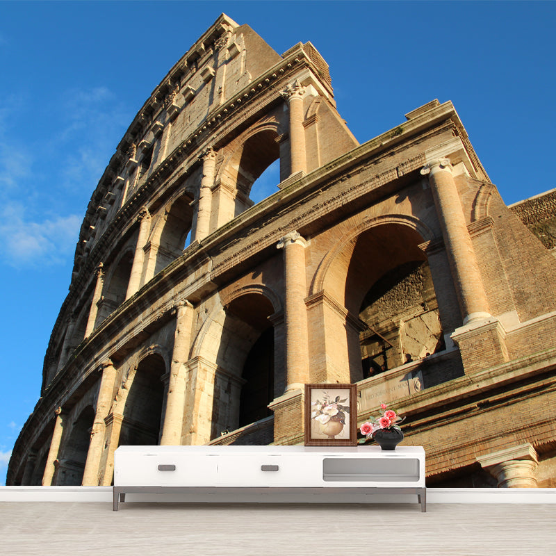 Architecture Mural for Living Room Bedroom Water Resistant, Customized Size