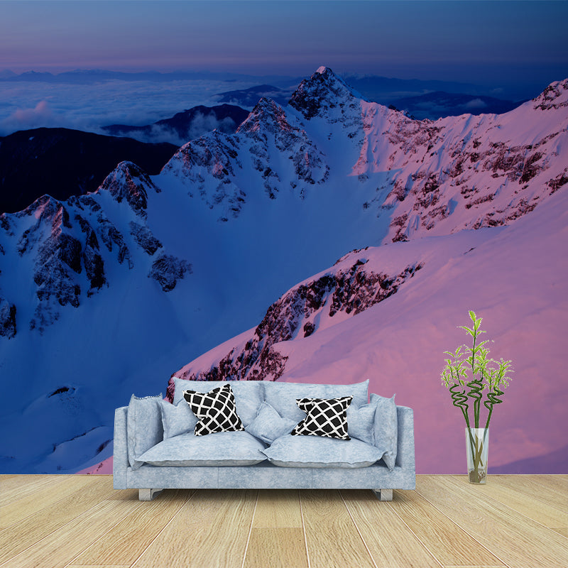 High Mountain Wall Covering for Living Room Waterproofing Mural, Customized Size