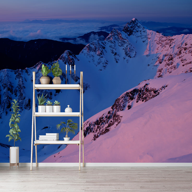 High Mountain Wall Covering for Living Room Waterproofing Mural, Customized Size