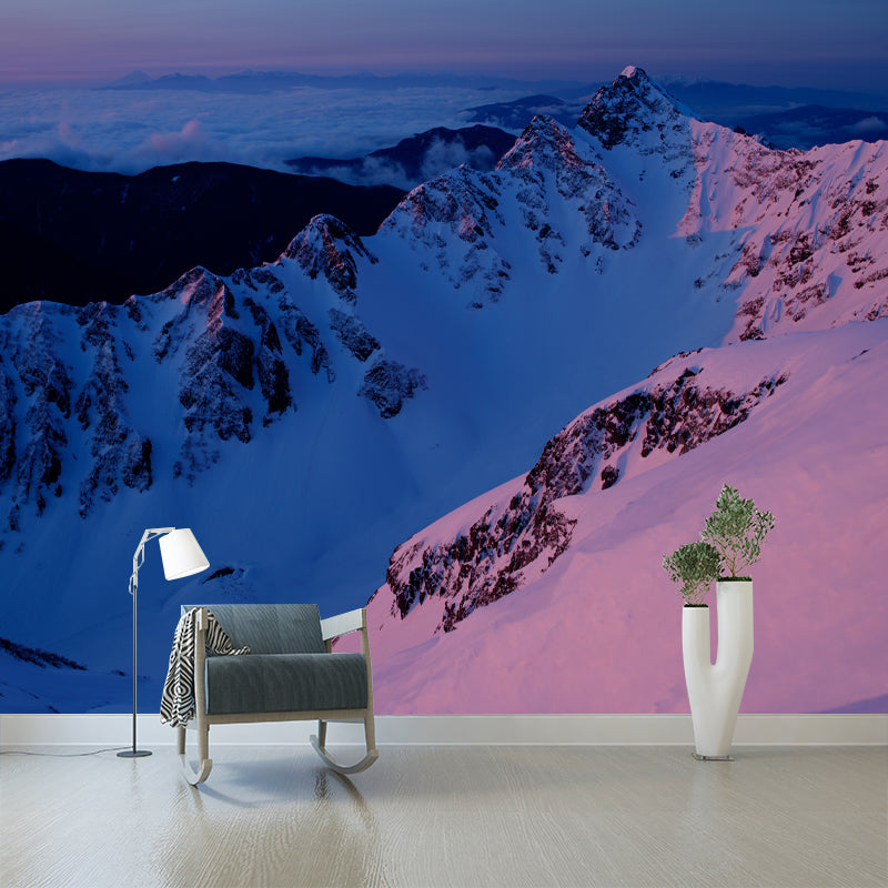 High Mountain Wall Covering for Living Room Waterproofing Mural, Customized Size