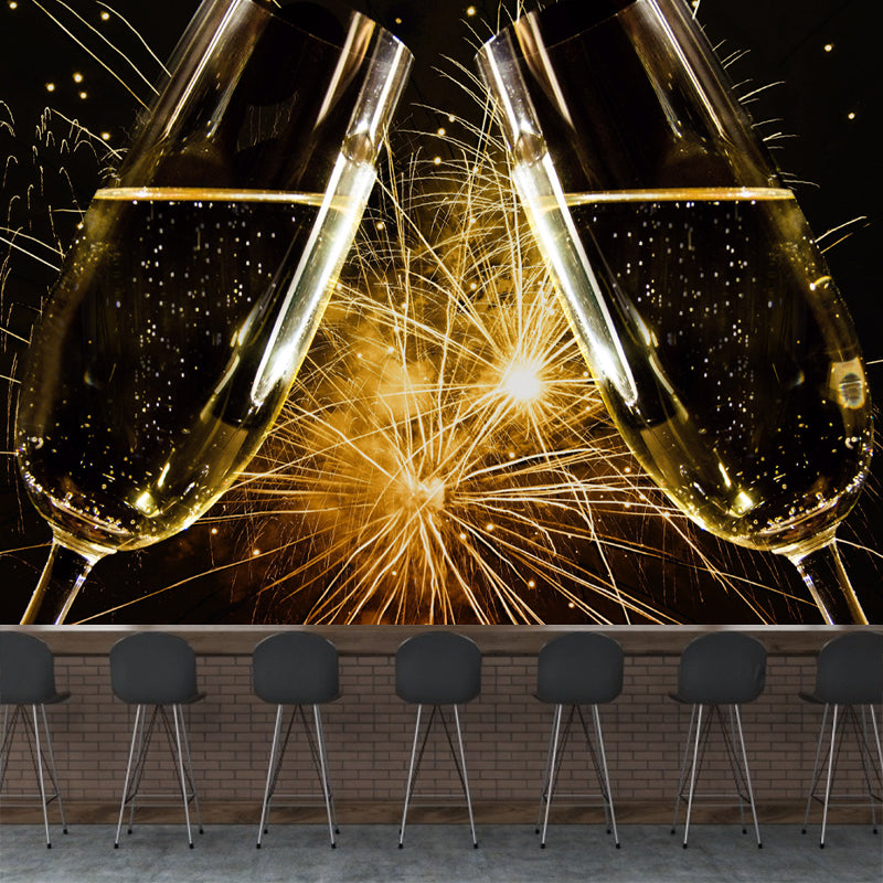 Wine Wall Mural Moisture Resistant Wall Art for Wine Shop, Customized Size