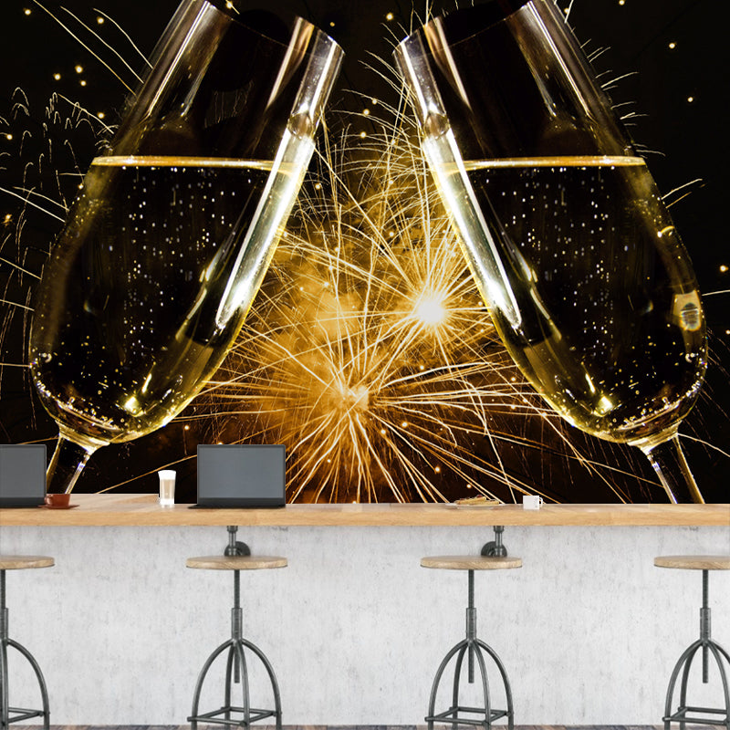 Wine Wall Mural Moisture Resistant Wall Art for Wine Shop, Customized Size