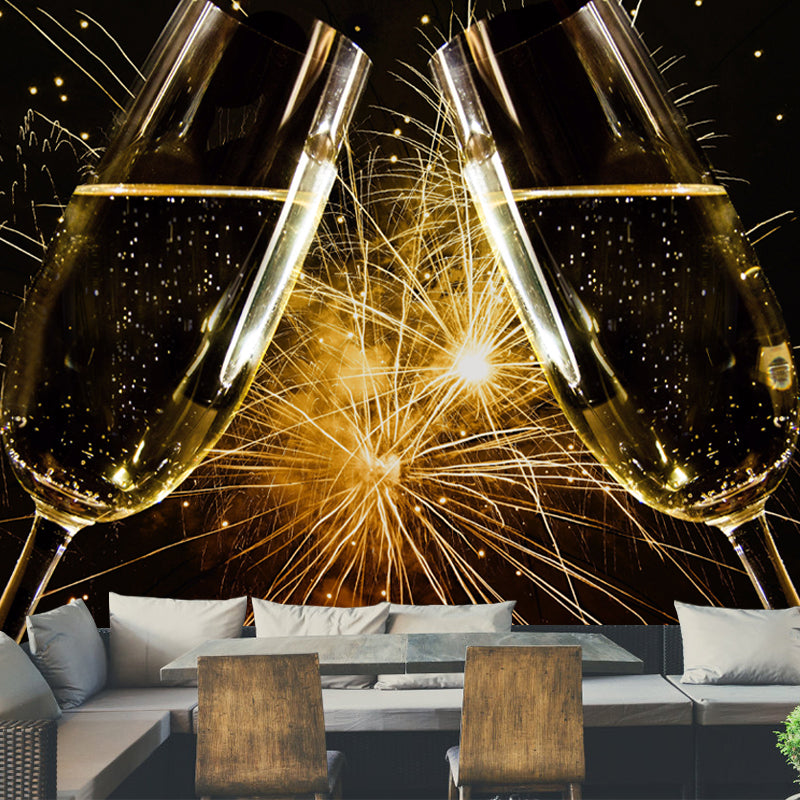 Wine Wall Mural Moisture Resistant Wall Art for Wine Shop, Customized Size