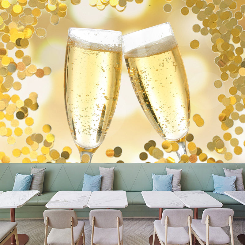 Wine Wall Mural Moisture Resistant Wall Art for Wine Shop, Customized Size