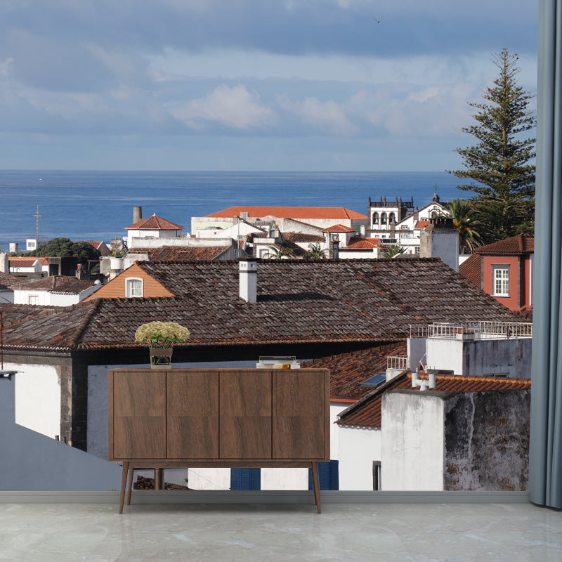 Modern Architecture Mural Decal Waterproofing Wall Decor for Meeting Room