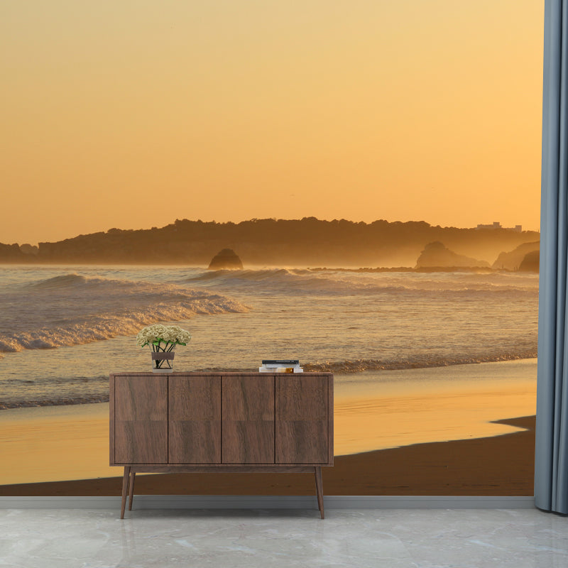 Sandy Beach Mural Decal for Home Custom Wall Covering Living Room, Customized Size