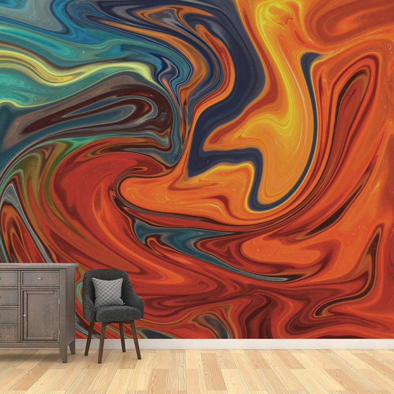 Abstract Mural Wallpaper Customized Wall Decor for Living Room, Stain Resistant
