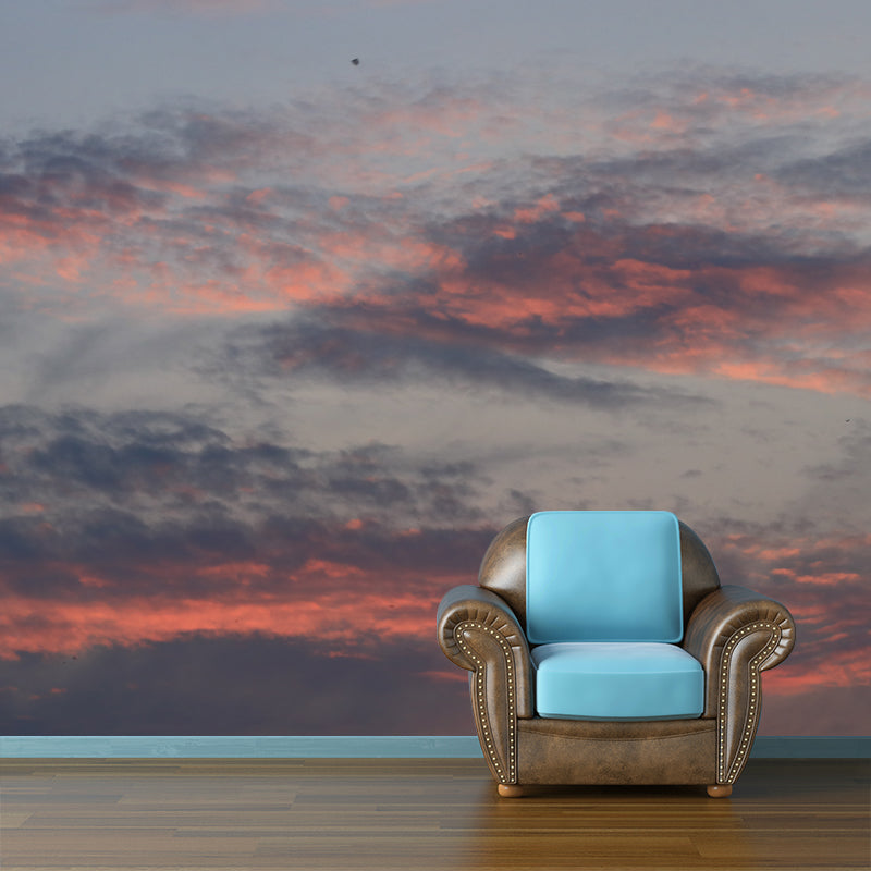 Cloudy Sky Mural Wallpaper for Living Room Waterproof Wall Decor, Made to Measure