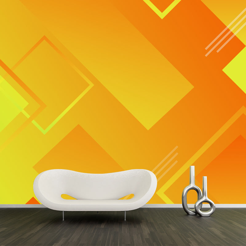 Minimalism Style Mural Wallpaper Stain-Proof Modernist Wall Decor for Bedroom