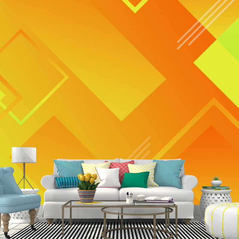 Minimalism Style Mural Wallpaper Stain-Proof Modernist Wall Decor for Bedroom